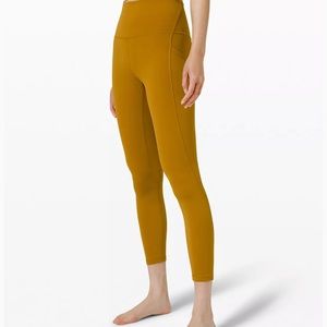Mustard Yellow Lululemon Yoga Leggings